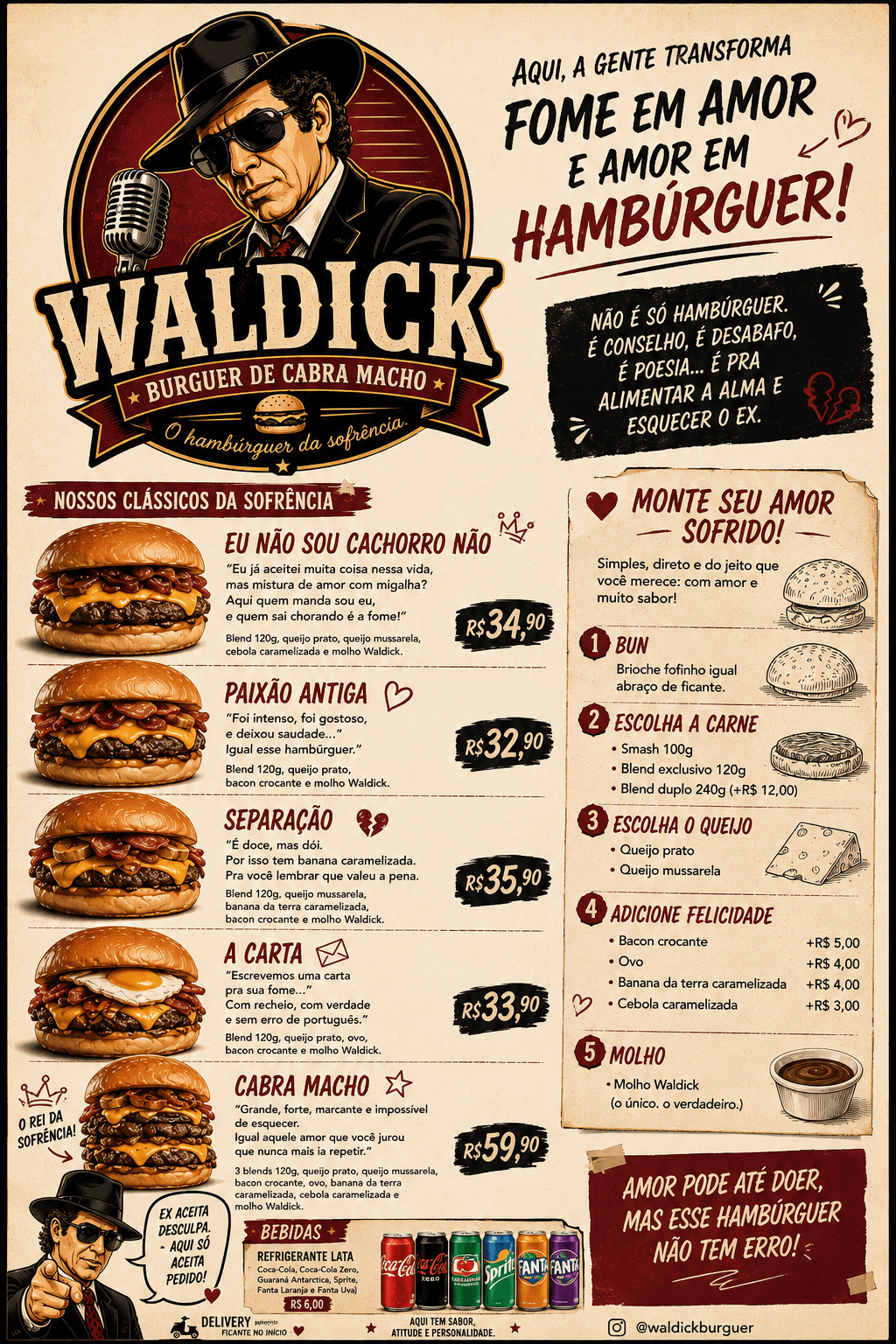 Cardápio Waldick